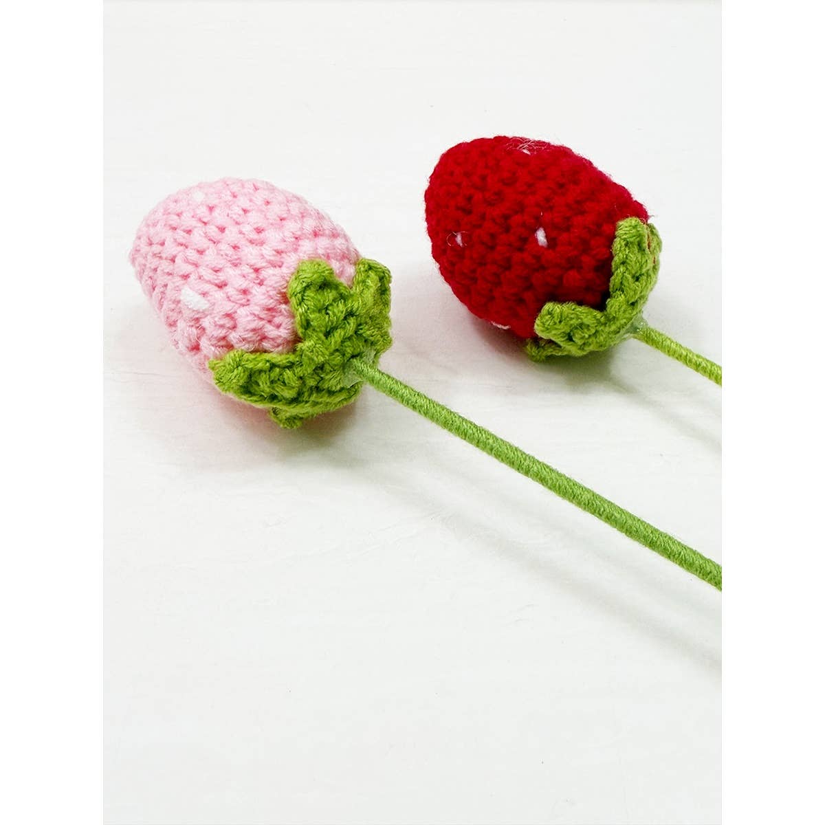 Handmade Crochet Strawberry Bouquet