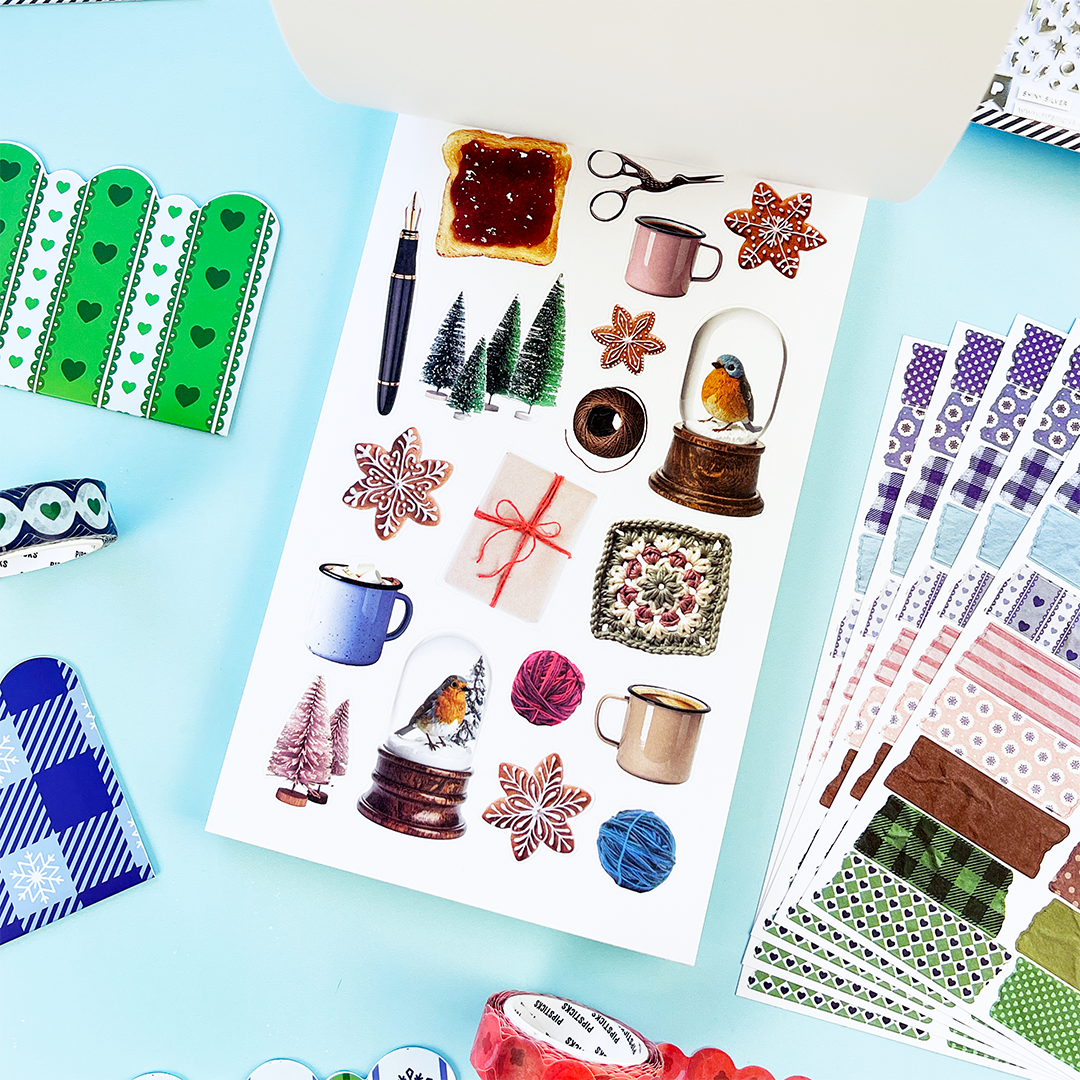 Pipsticks Winter Whimsy Junk Journal Sticker Book