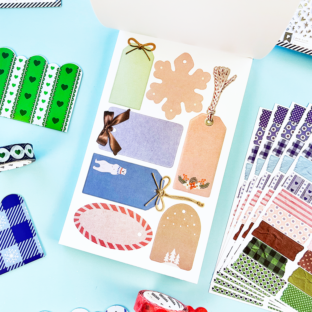 Pipsticks Winter Whimsy Junk Journal Sticker Book