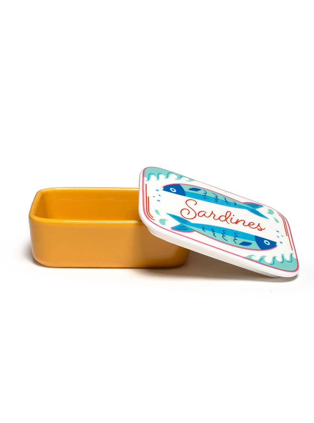 Ceramic Stash Box w/ Lid - Sardine Can