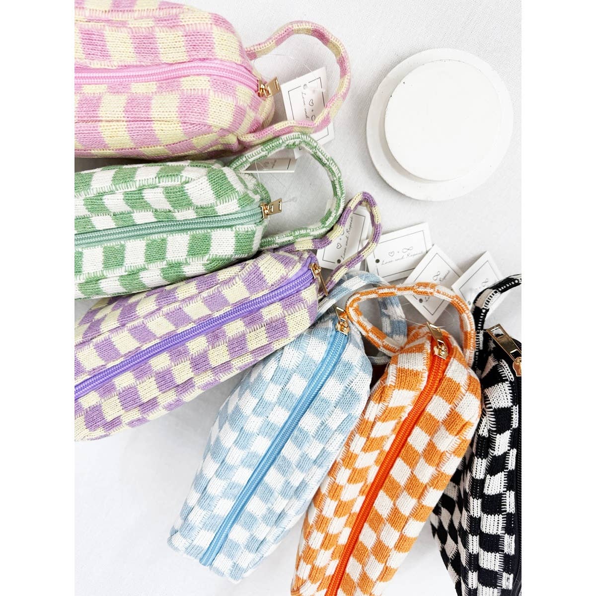 Checkered Pencil Pouch