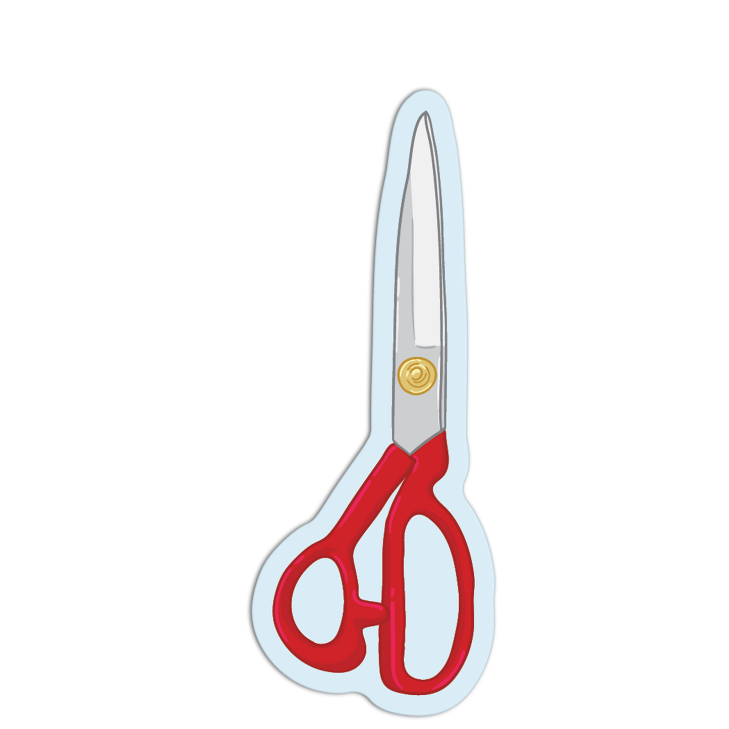 Classic Sewing Scissors Sewing Kit Sticker