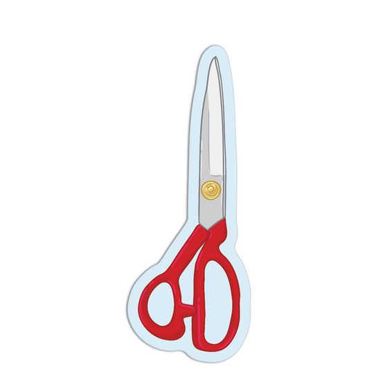 Classic Sewing Scissors Sewing Kit Sticker