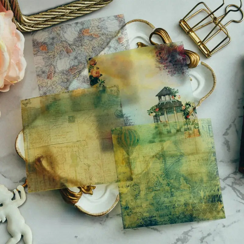 Vintage Vellum Sticker Paper