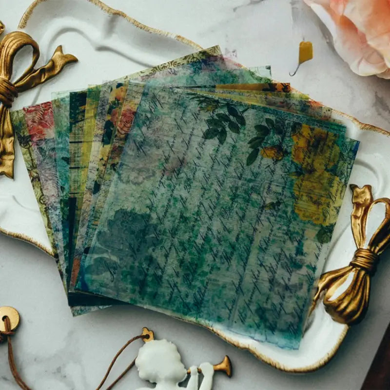 Vintage Vellum Sticker Paper