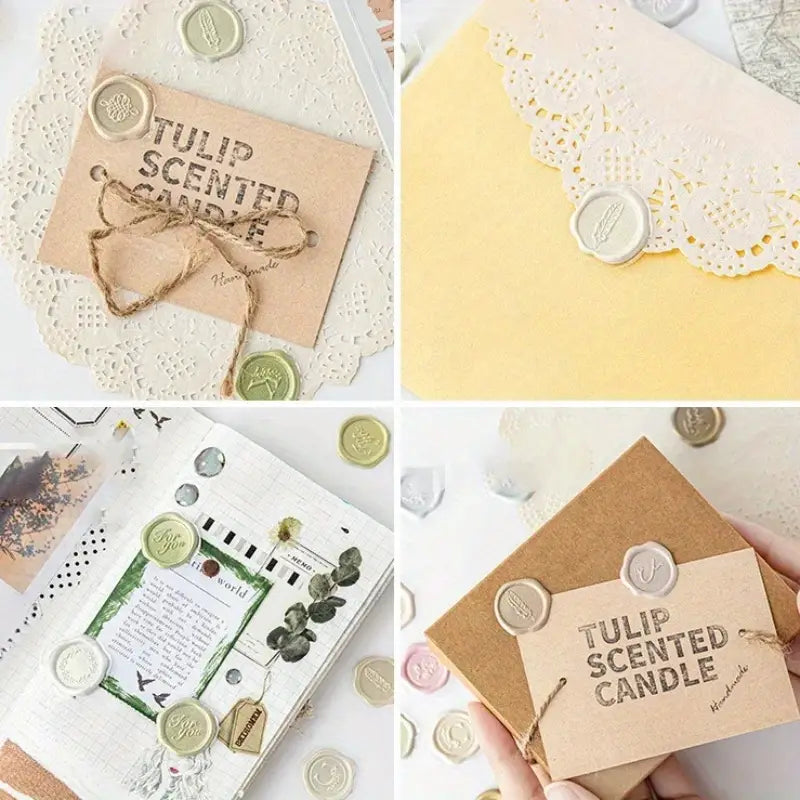 Vintage-Inspired Wax Seal Stickers