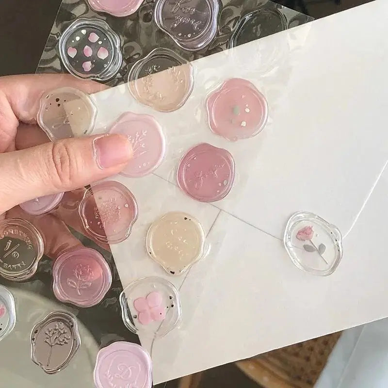 Vintage-Inspired Wax Seal Stickers