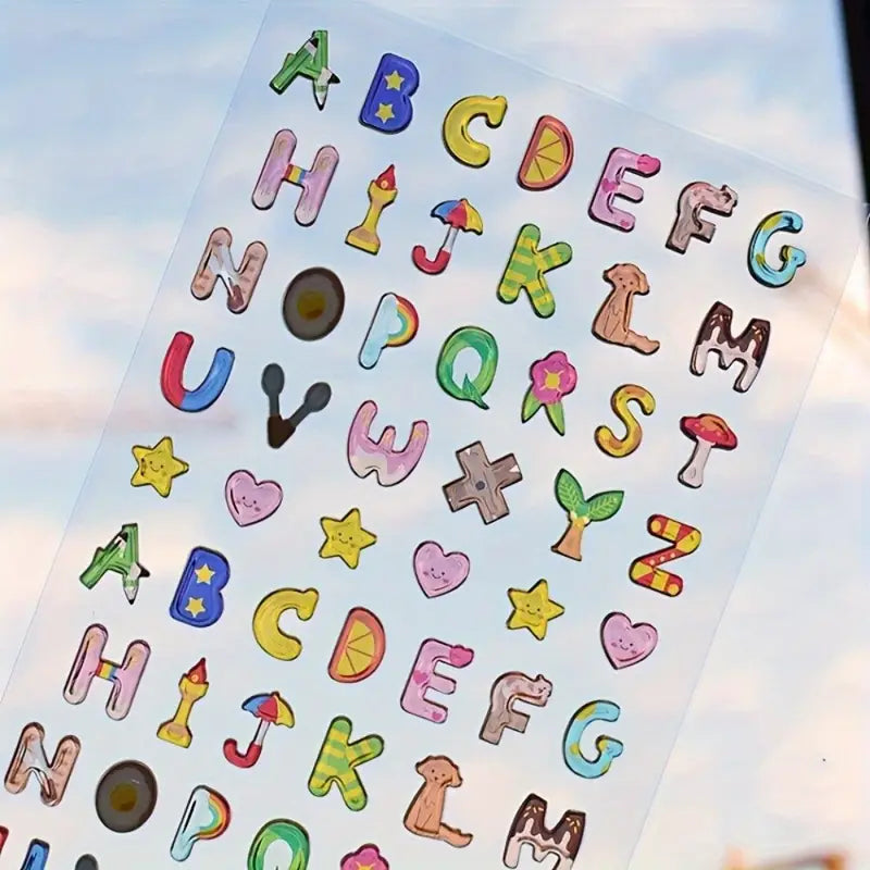 Cartoon Letter Stickers
