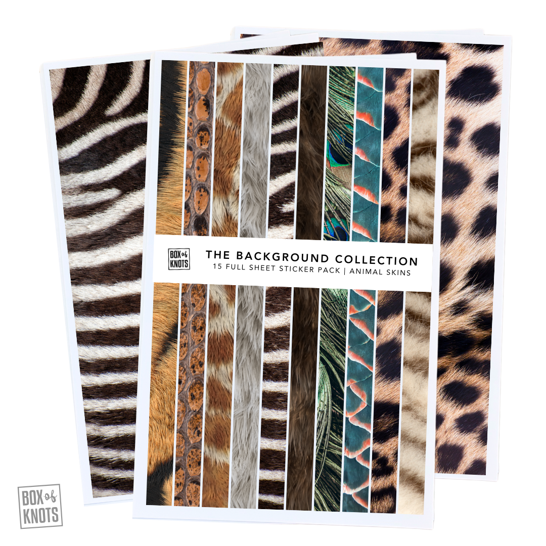 Box of Knots | Background Stickers: Animal Skins Series 007