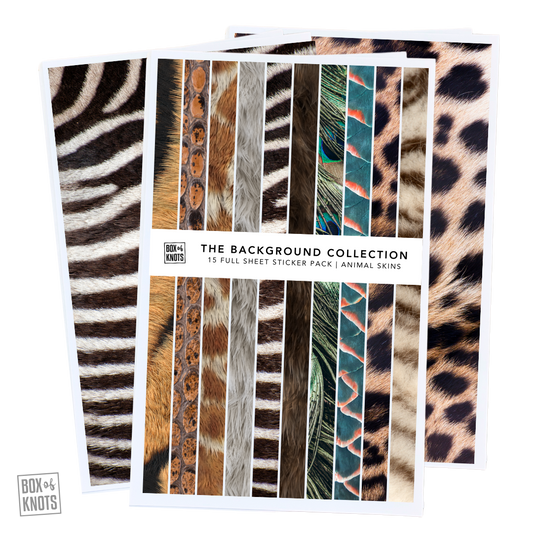 Box of Knots | Background Stickers: Animal Skins Series 007