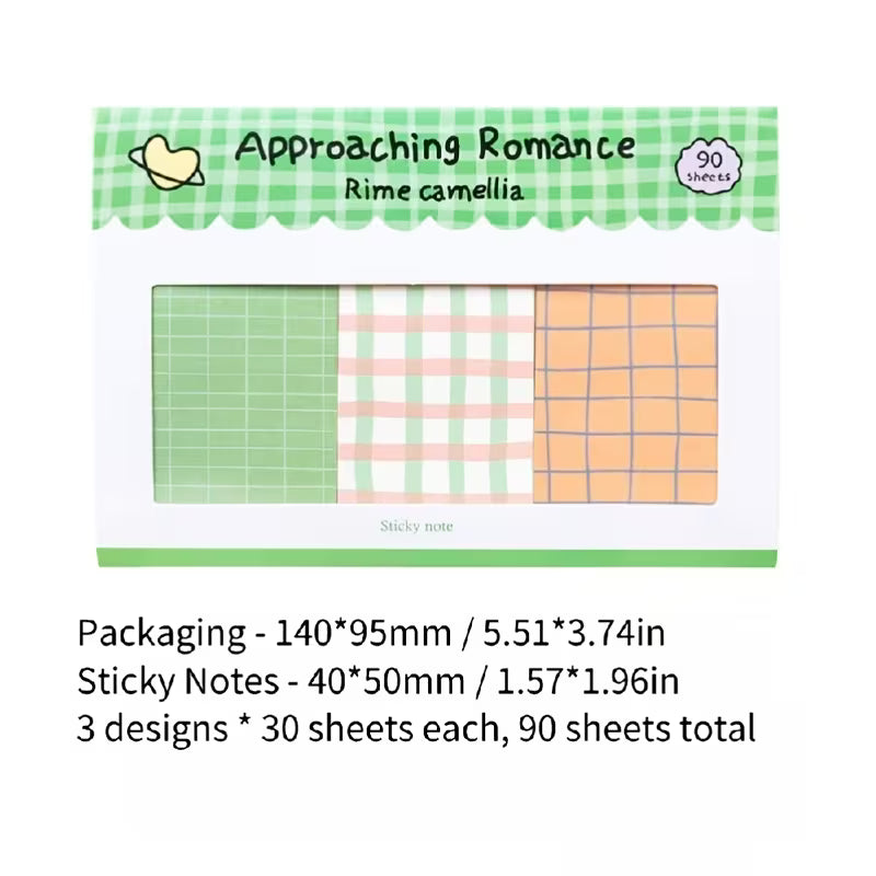 Approaching Romance | Cute Pastel Sticky Notes
