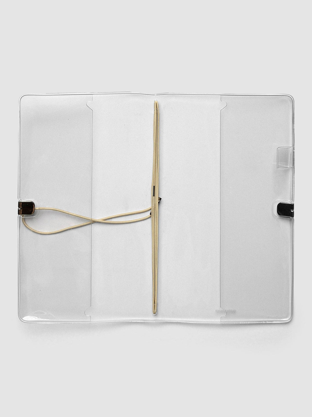Clear Vinyl Travel Notebook Cover | A5 Slim | Cloth&Paper