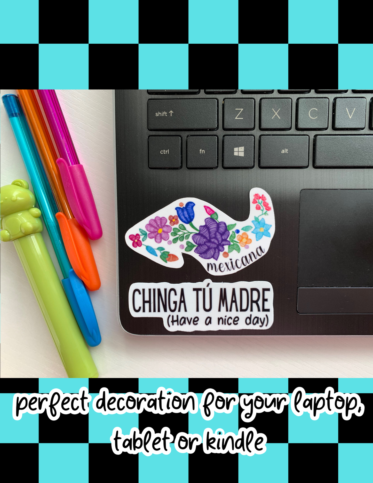 Chancla survivor funny latina sticker,laptop decals