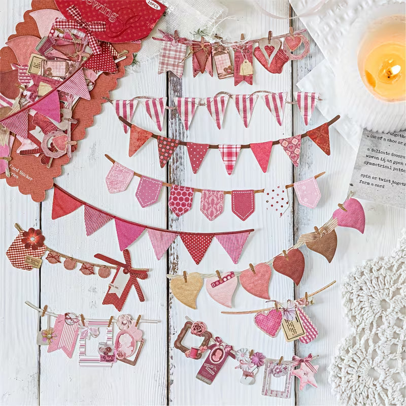 MO CARD Banner Die Cut Stickers