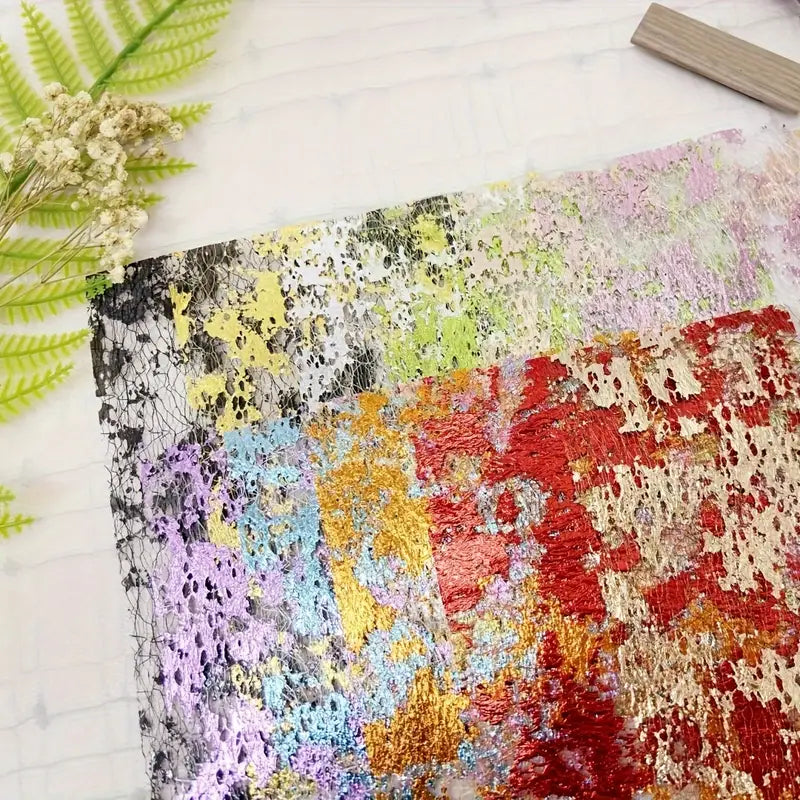Metallic Foil Lace Gauze