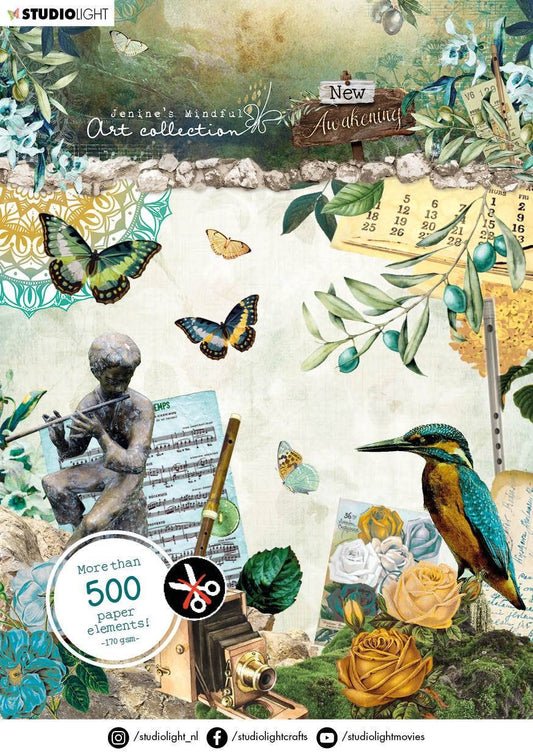 JMA Die-Cut Block Paper Elements New Awakening 148X210mm 20 SH nr.01