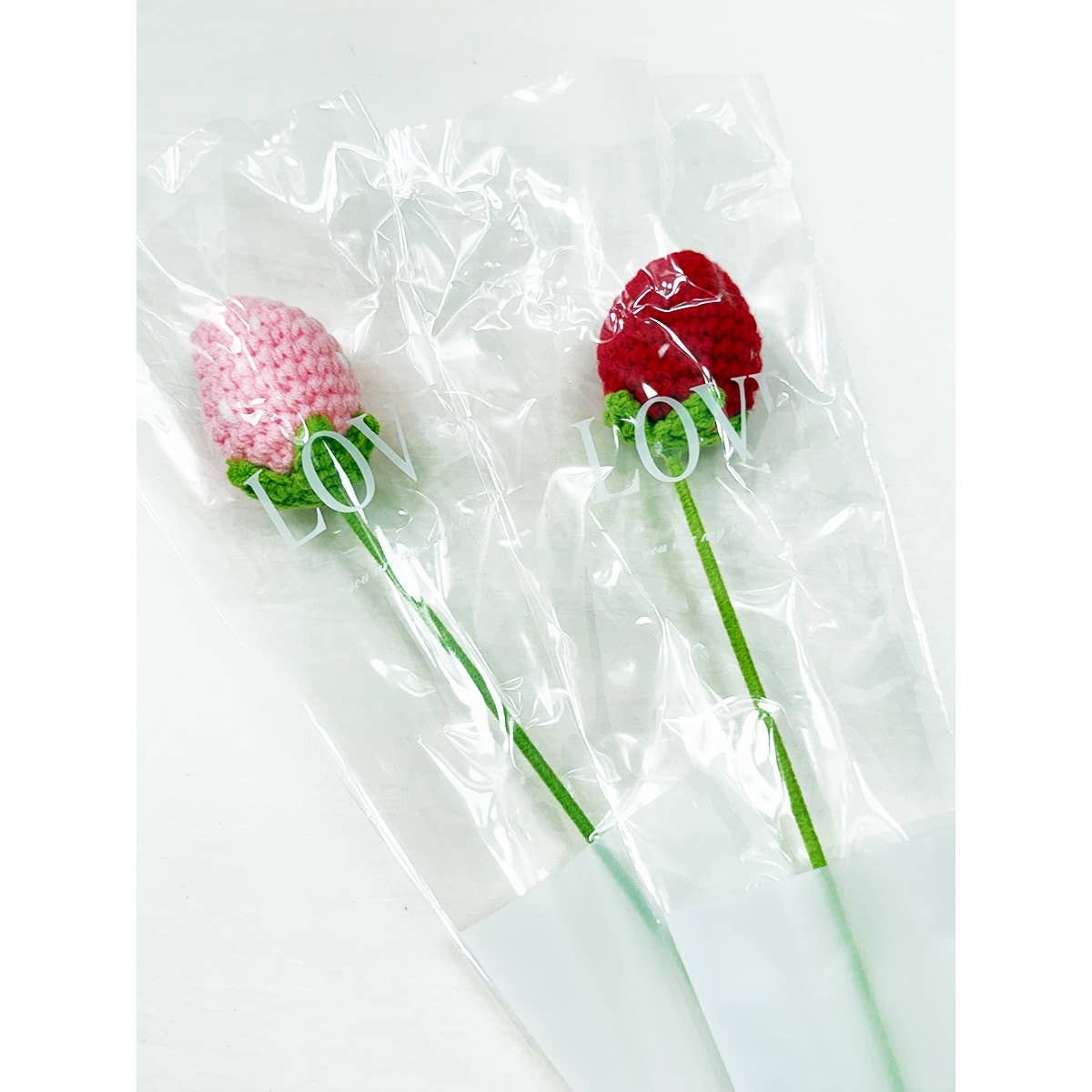Handmade Crochet Strawberry Bouquet
