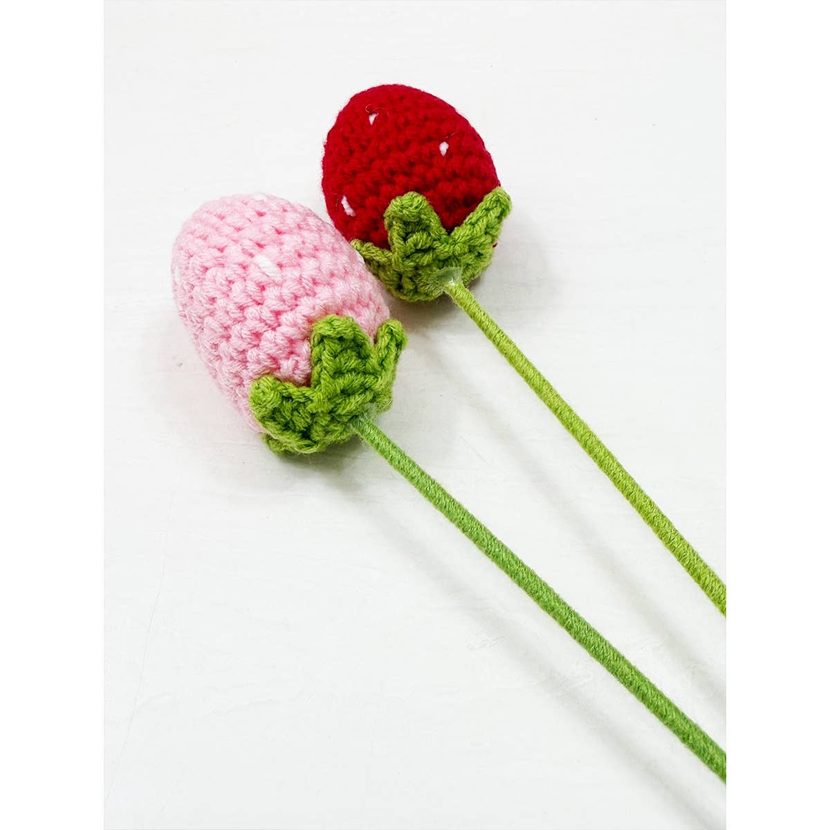 Handmade Crochet Strawberry Bouquet