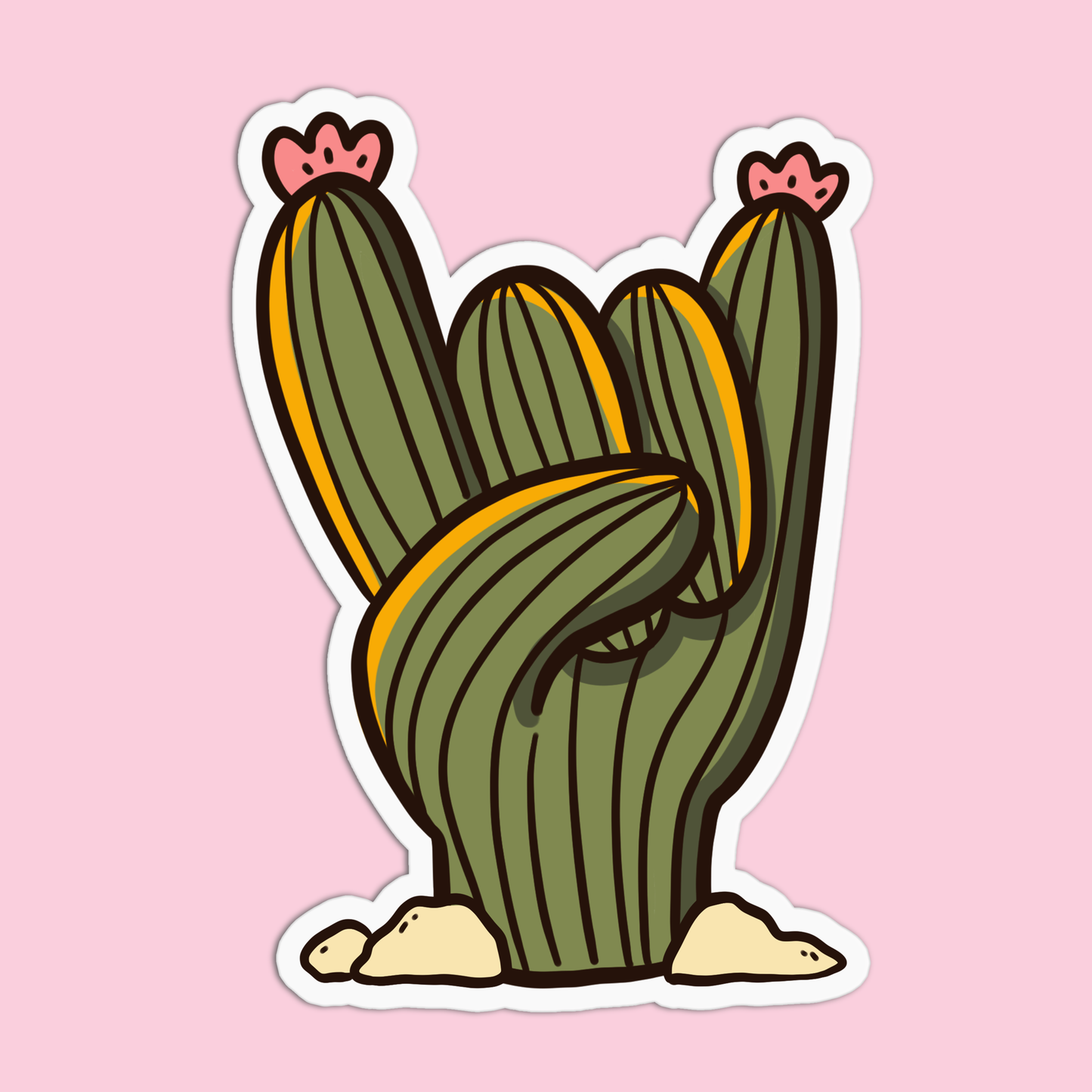 Nature Cactus 2 Vinyl Waterproof Stickers