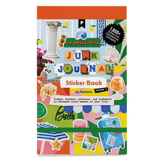 Pipsticks La Dolce Vita Junk Journal Sticker Book Volume 5