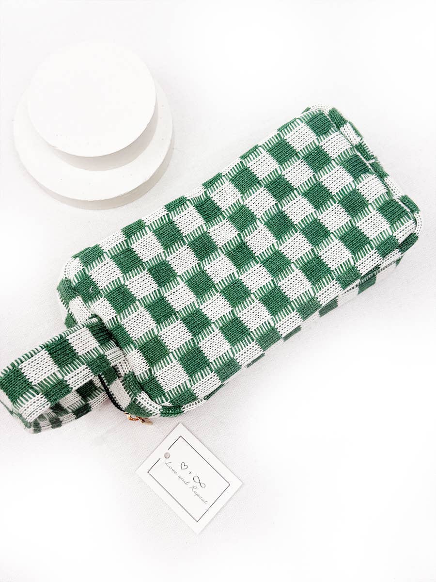 Checkered Pencil Pouch