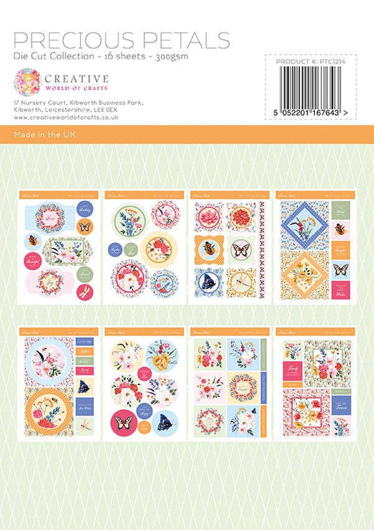 The Paper Tree Precious Petals A4 Die Cut sheets