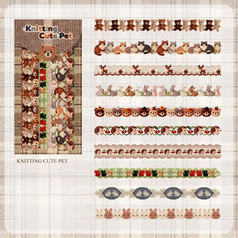 Mocard Embroidery Washi Tape Stickers