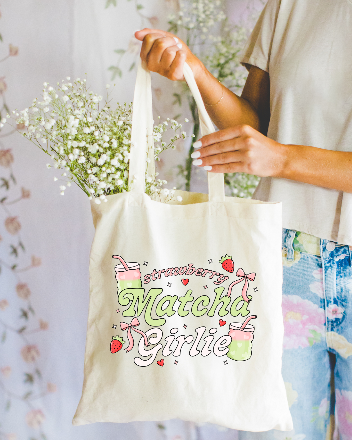 Matcha Girlie  Tote Bag 