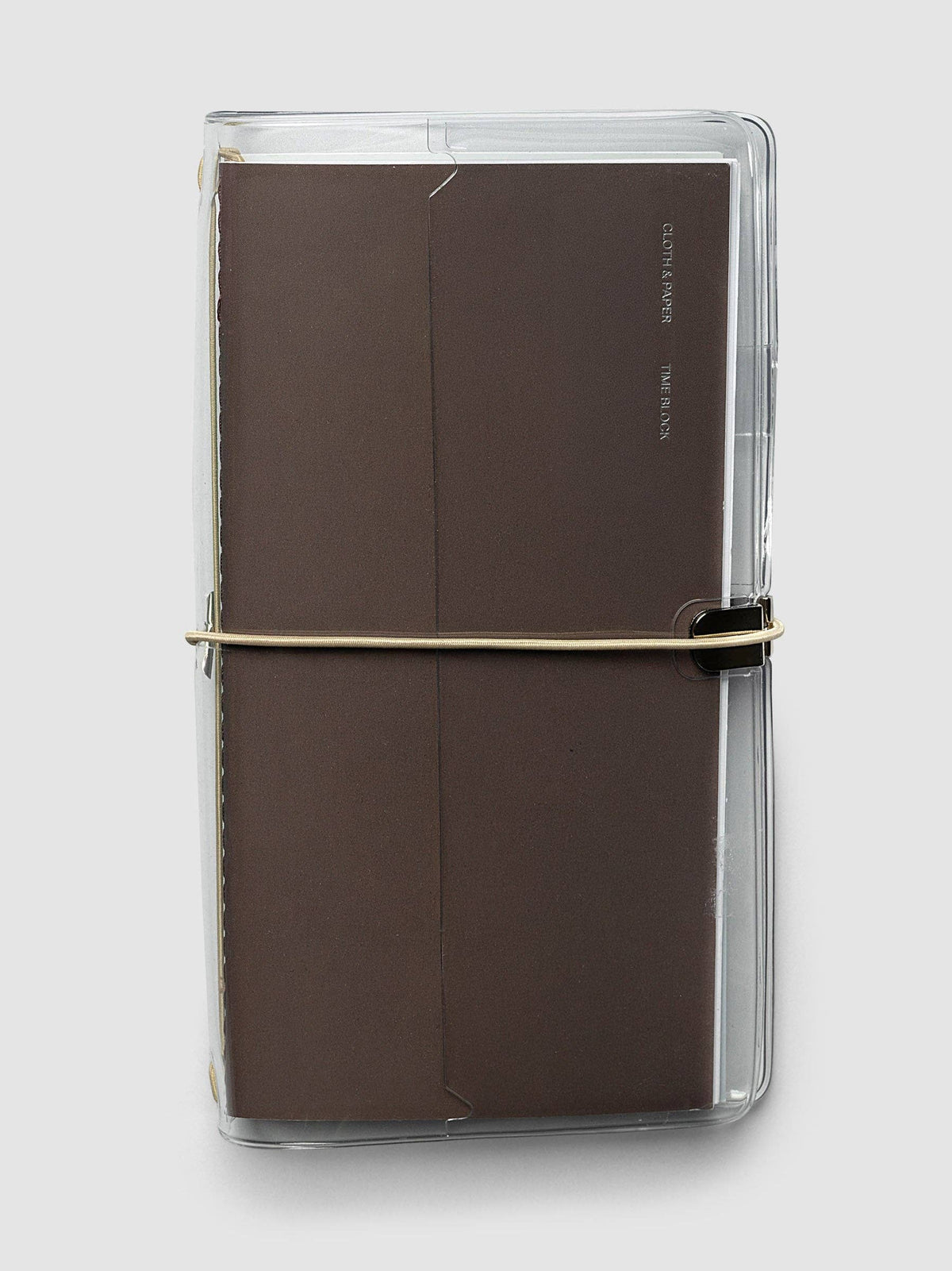 Clear Vinyl Travel Notebook Cover | A5 Slim | Cloth&Paper