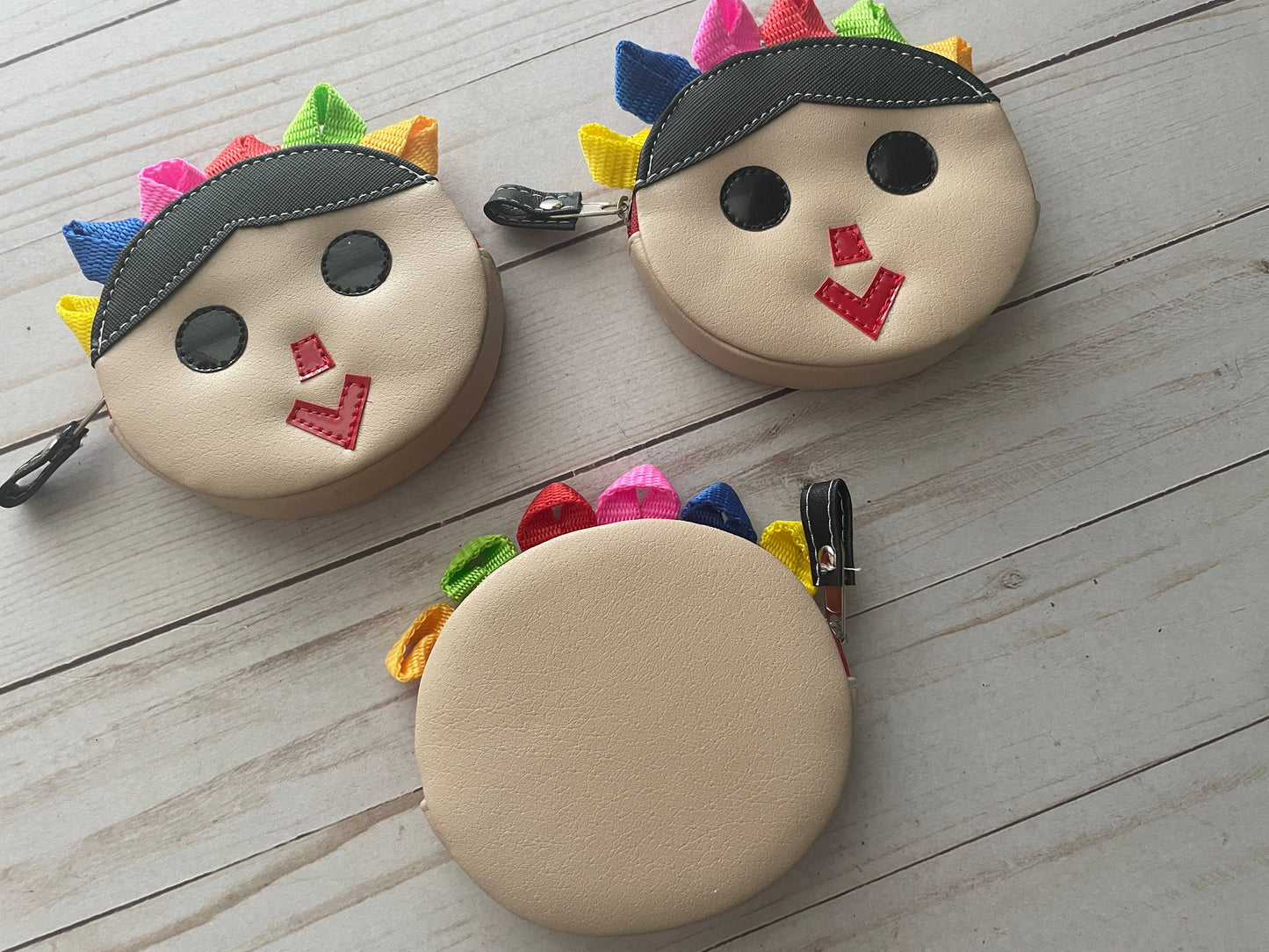 Mexican Doll Lele Kawaii Faux Leather Coin Purse