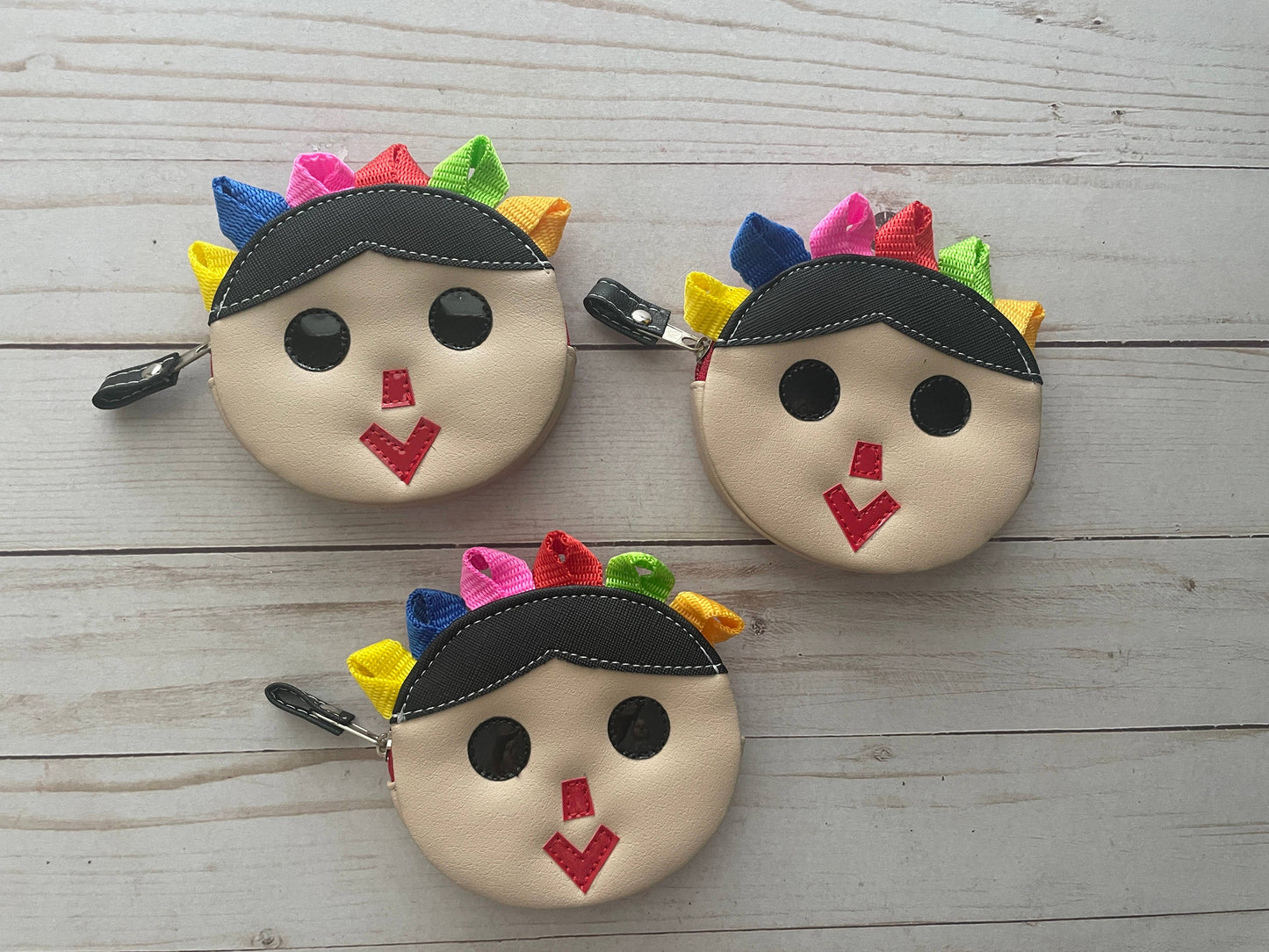 Mexican Doll Lele Kawaii Faux Leather Coin Purse