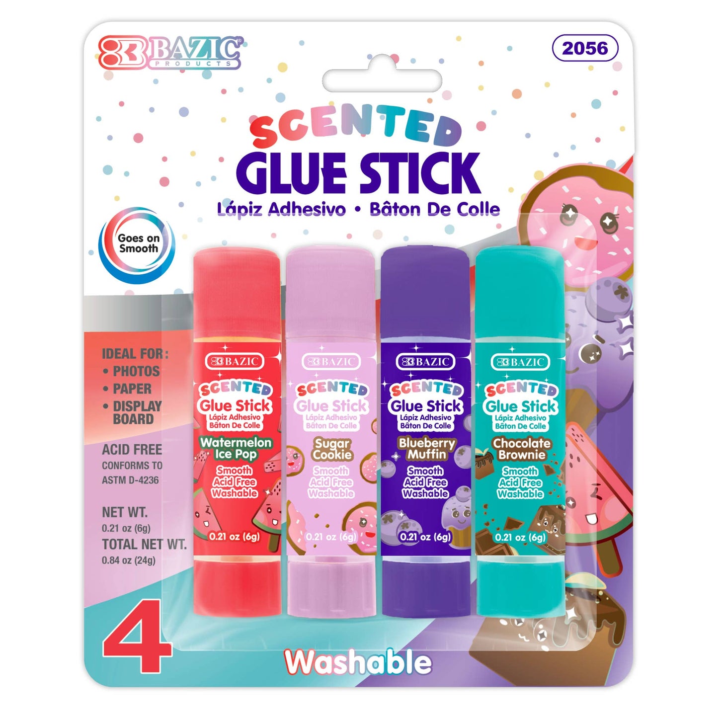 Washable Scented Glue Stick 0.21 oz (6g)