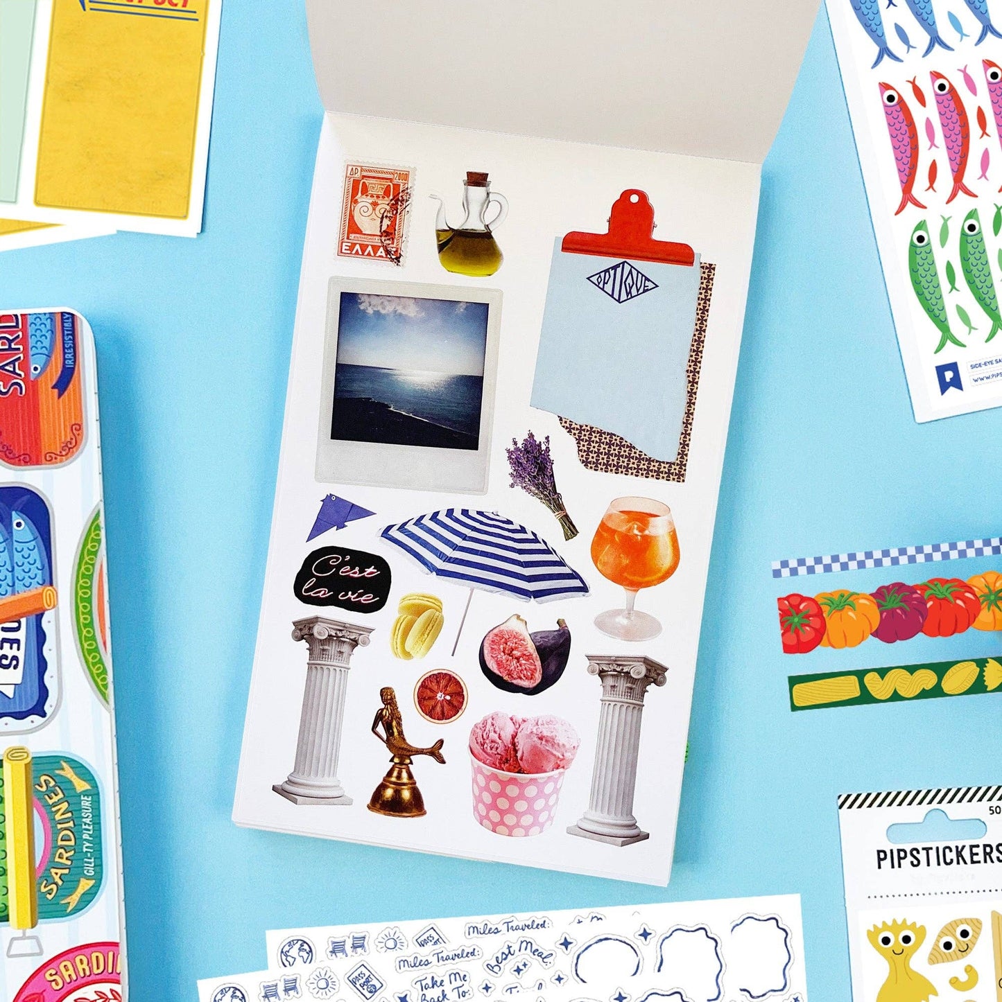Pipsticks La Dolce Vita Junk Journal Sticker Book Volume 5