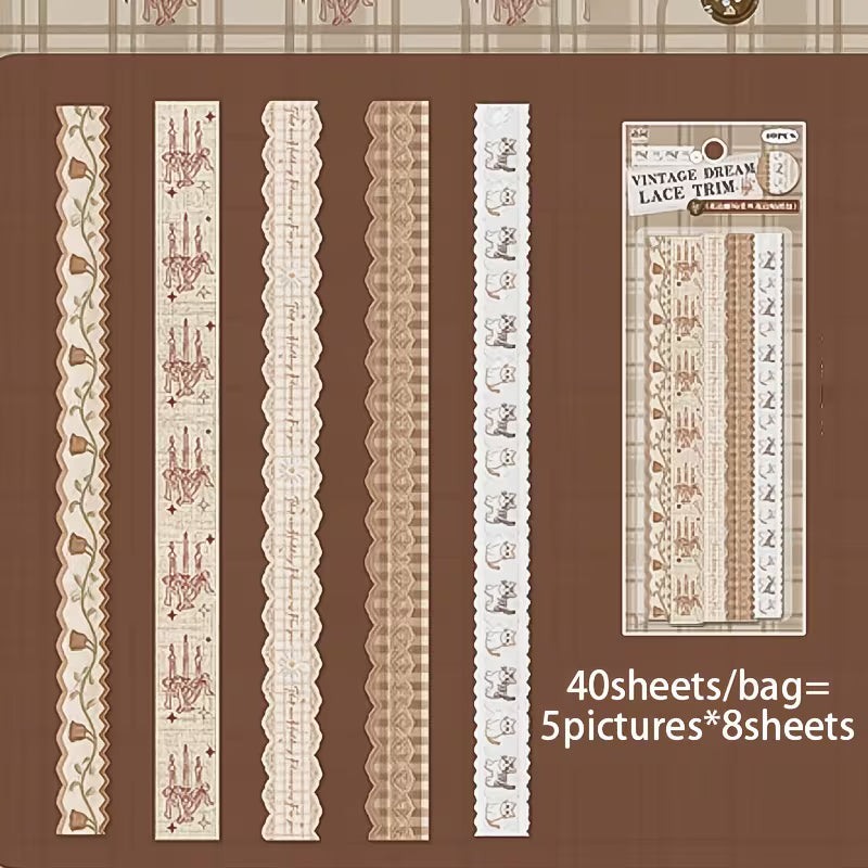 Yuxian Lace Washi Tape Strips