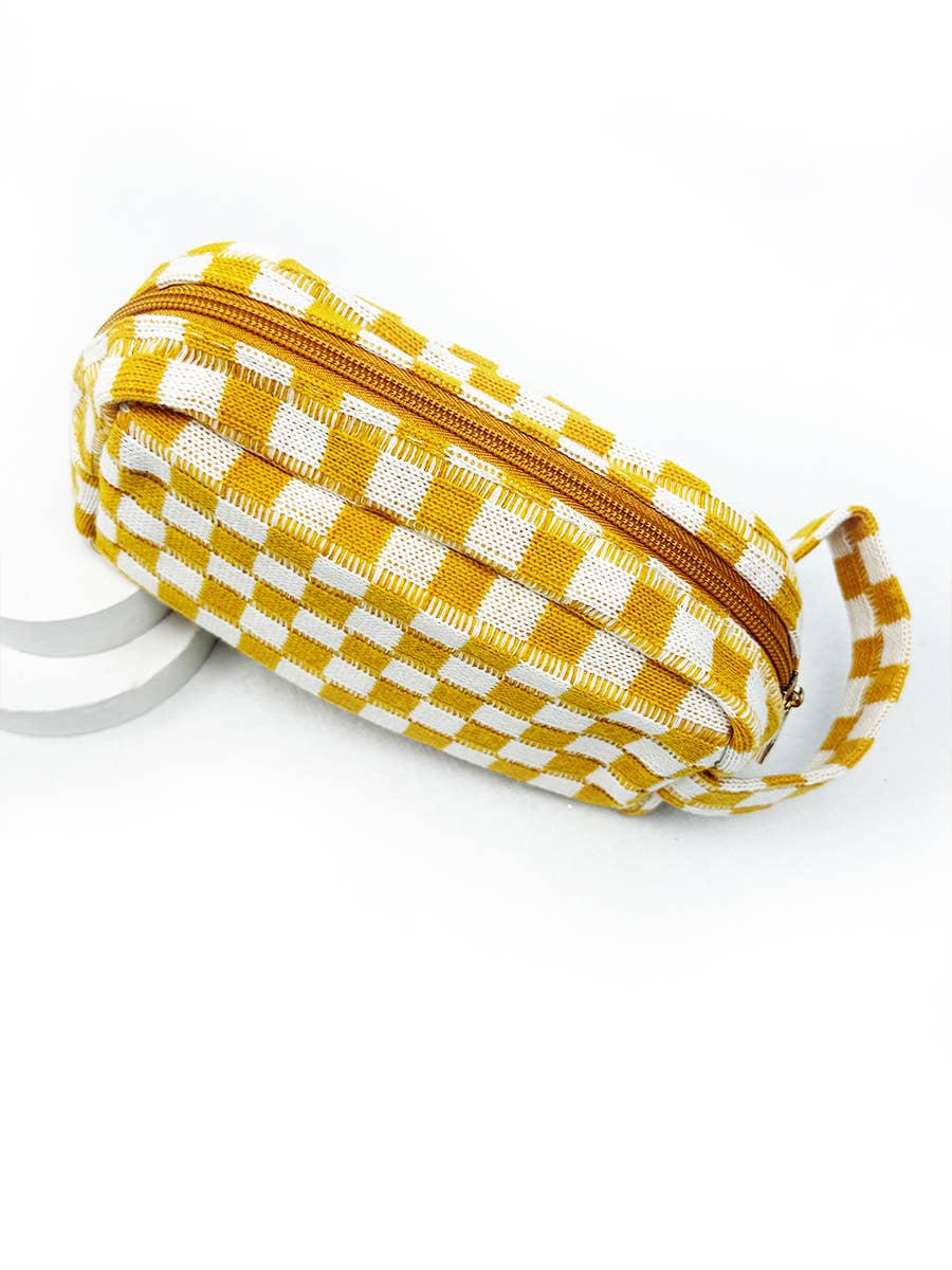 Checkered Pencil Pouch