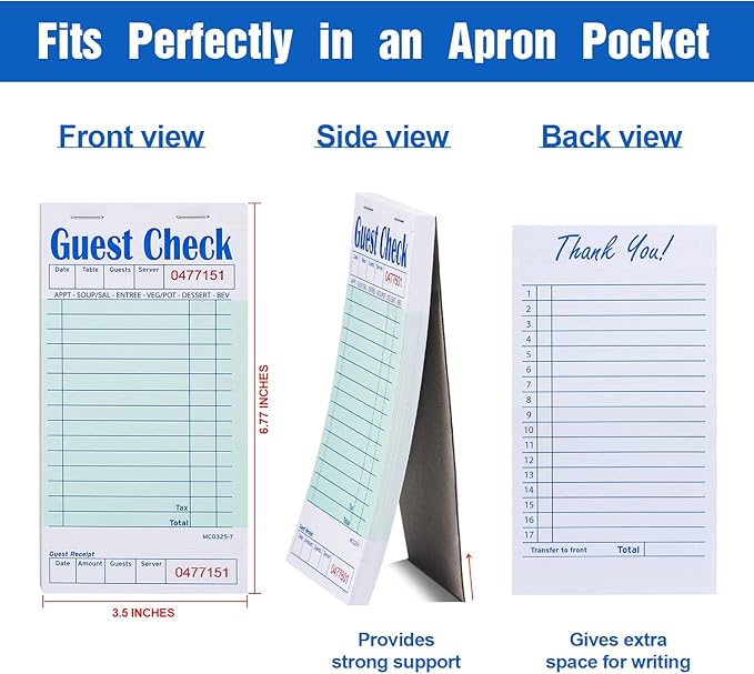 Guest Check Books