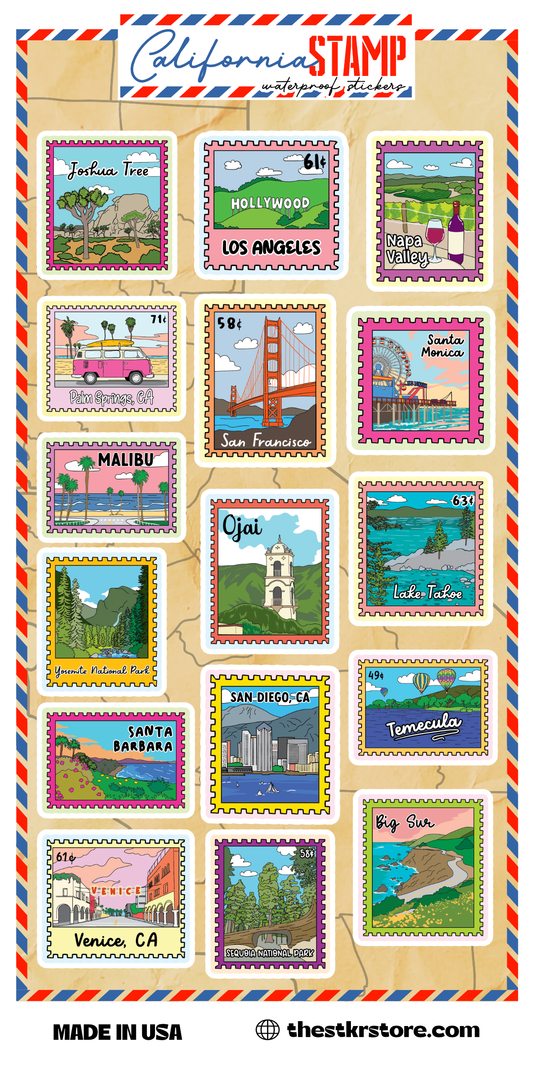California Sticker Sheets