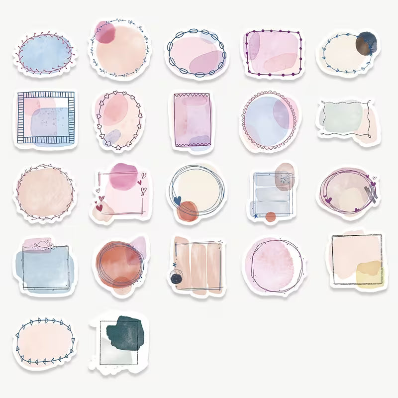 Colored Bubble Small Stickers