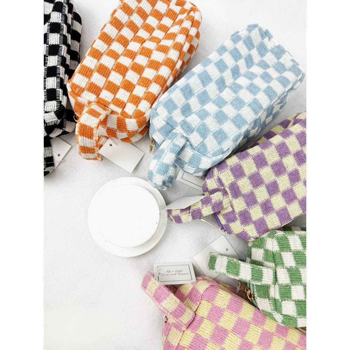 Checkered Pencil Pouch