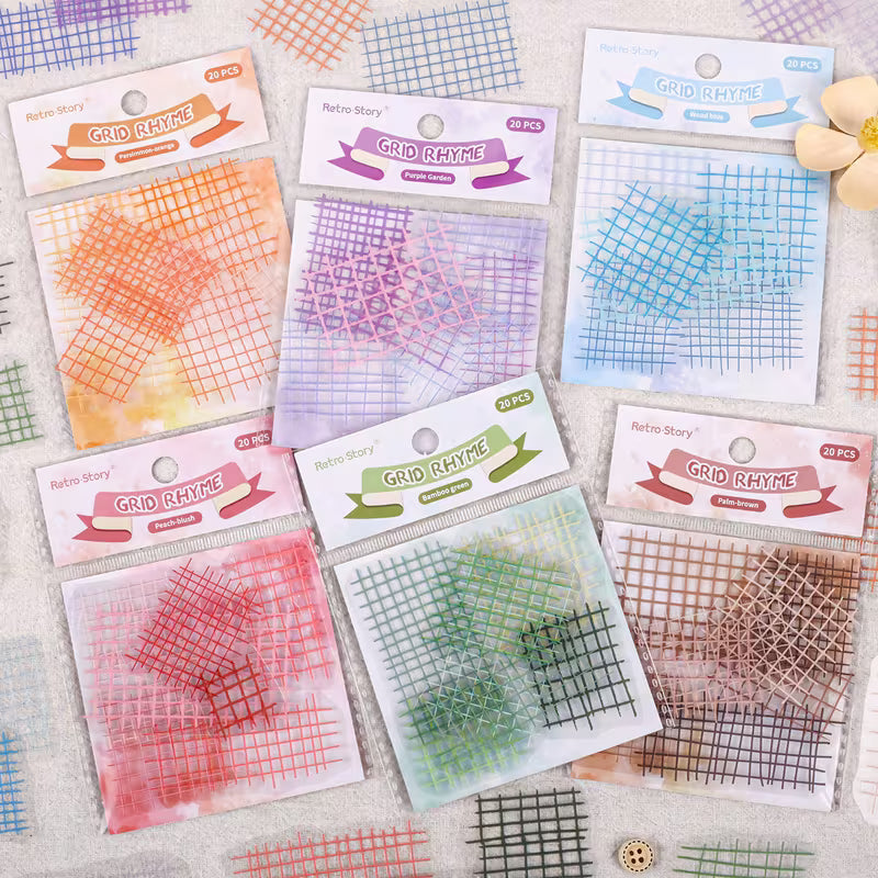 Grid Ryme Stickers