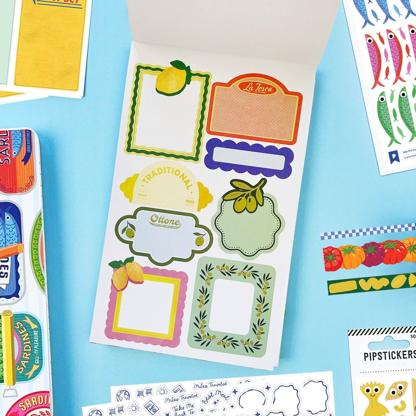 Pipsticks La Dolce Vita Junk Journal Sticker Book Volume 5