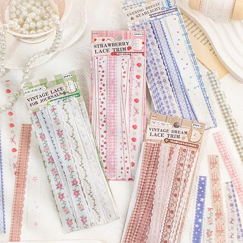 Yuxian Lace Washi Tape Strips