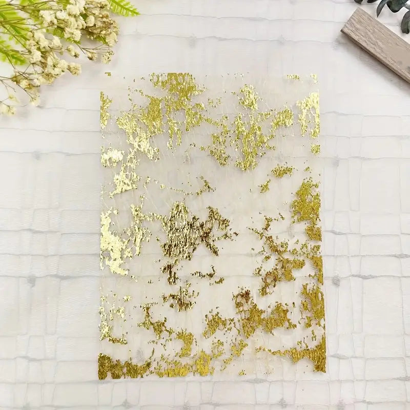 Metallic Foil Lace Gauze