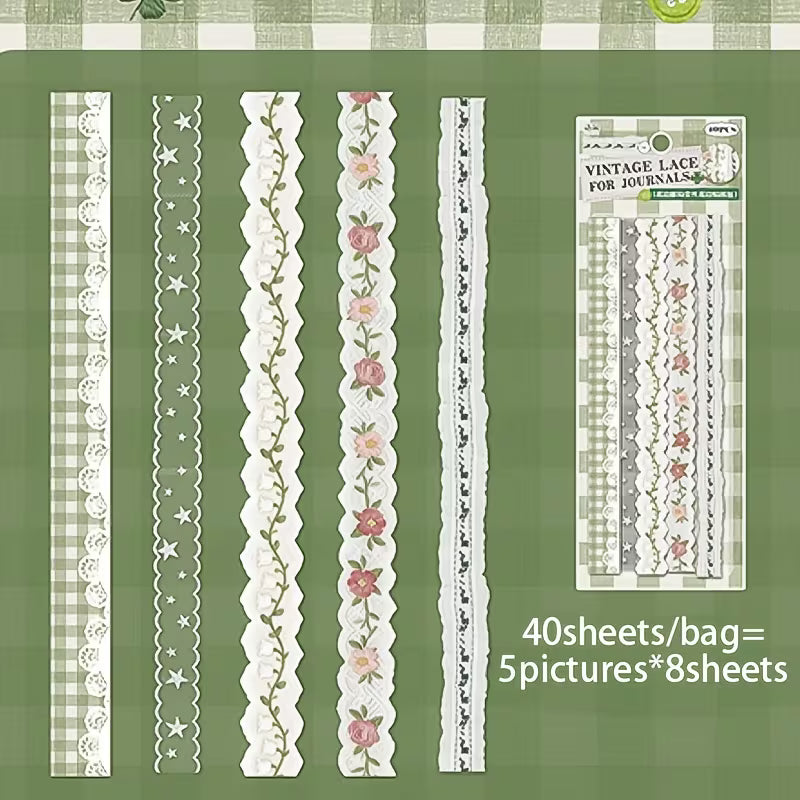 Yuxian Lace Washi Tape Strips
