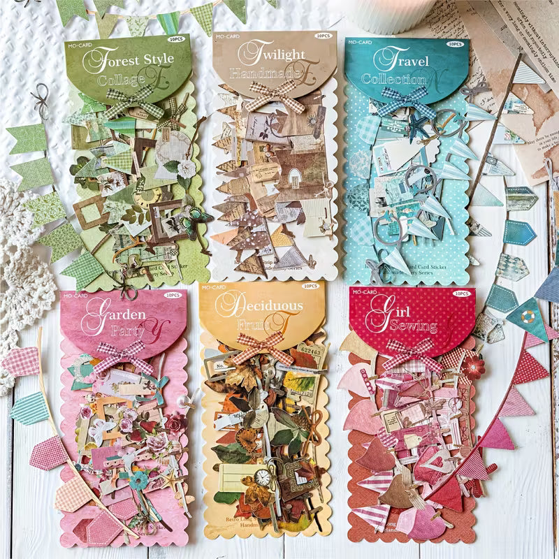 MO CARD Banner Die Cut Stickers