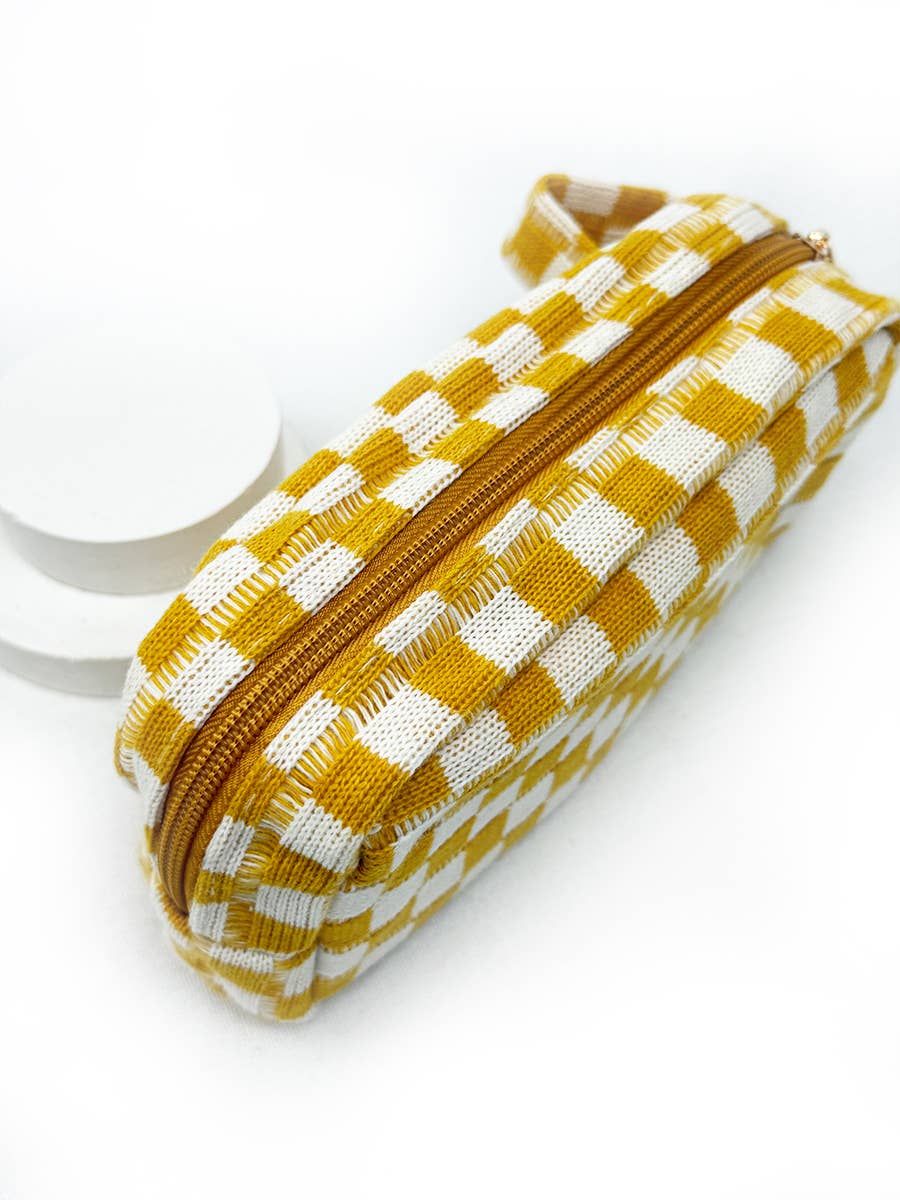 Checkered Pencil Pouch