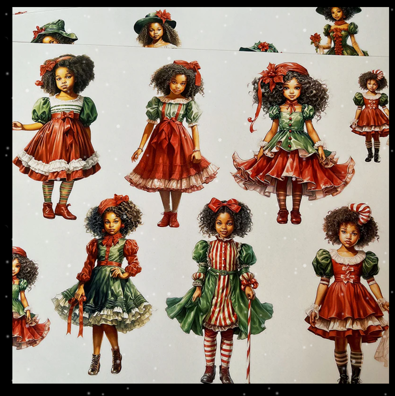 Christmas Children Background Paper