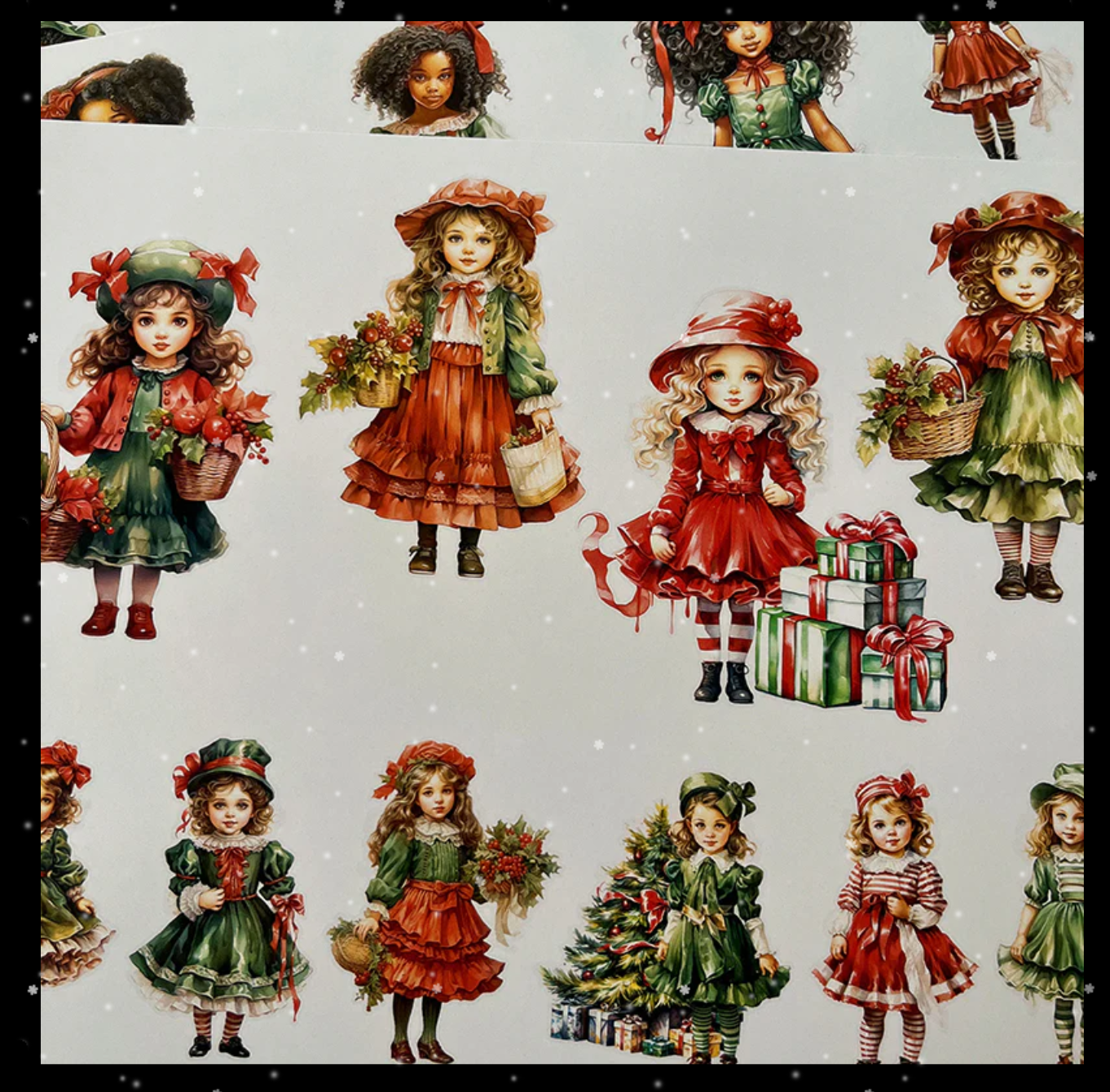 Christmas Children Background Paper