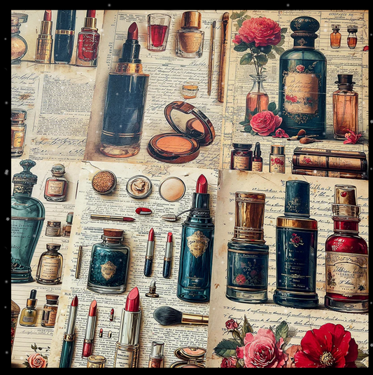 Vintage Face Slay Background Paper