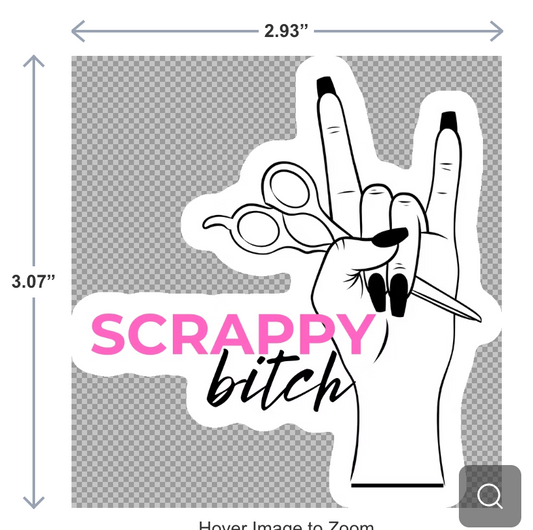Scrappy Bitch Sticker
